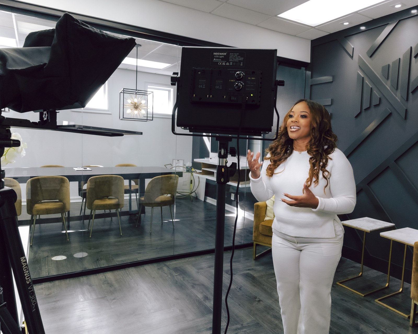 Behind the scenes on a Harvey Media studio shoot